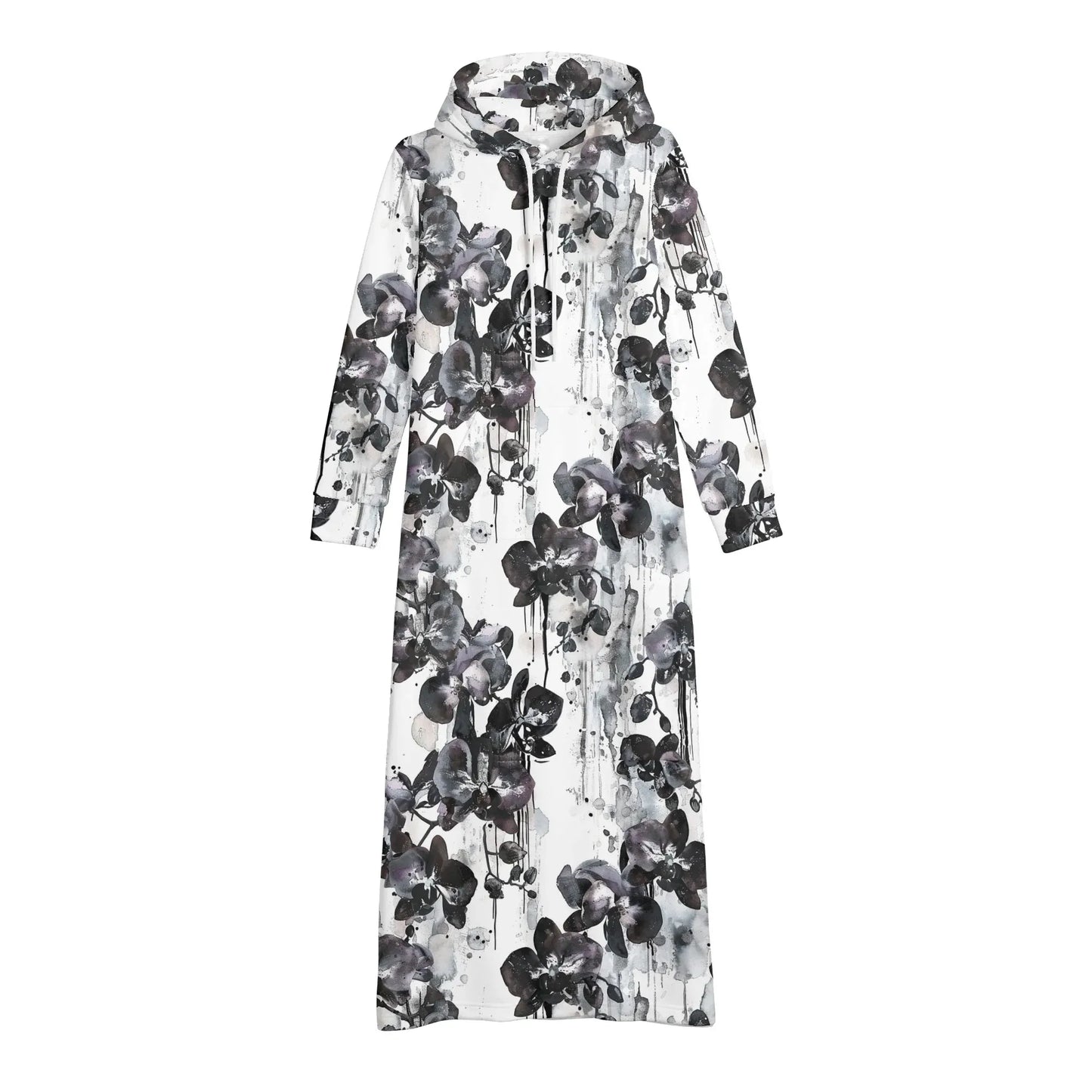 black-orchid-bequemes-leichtes-hoodie-kleid-hoodiekleid-jlr-design-16357 - JLR Design