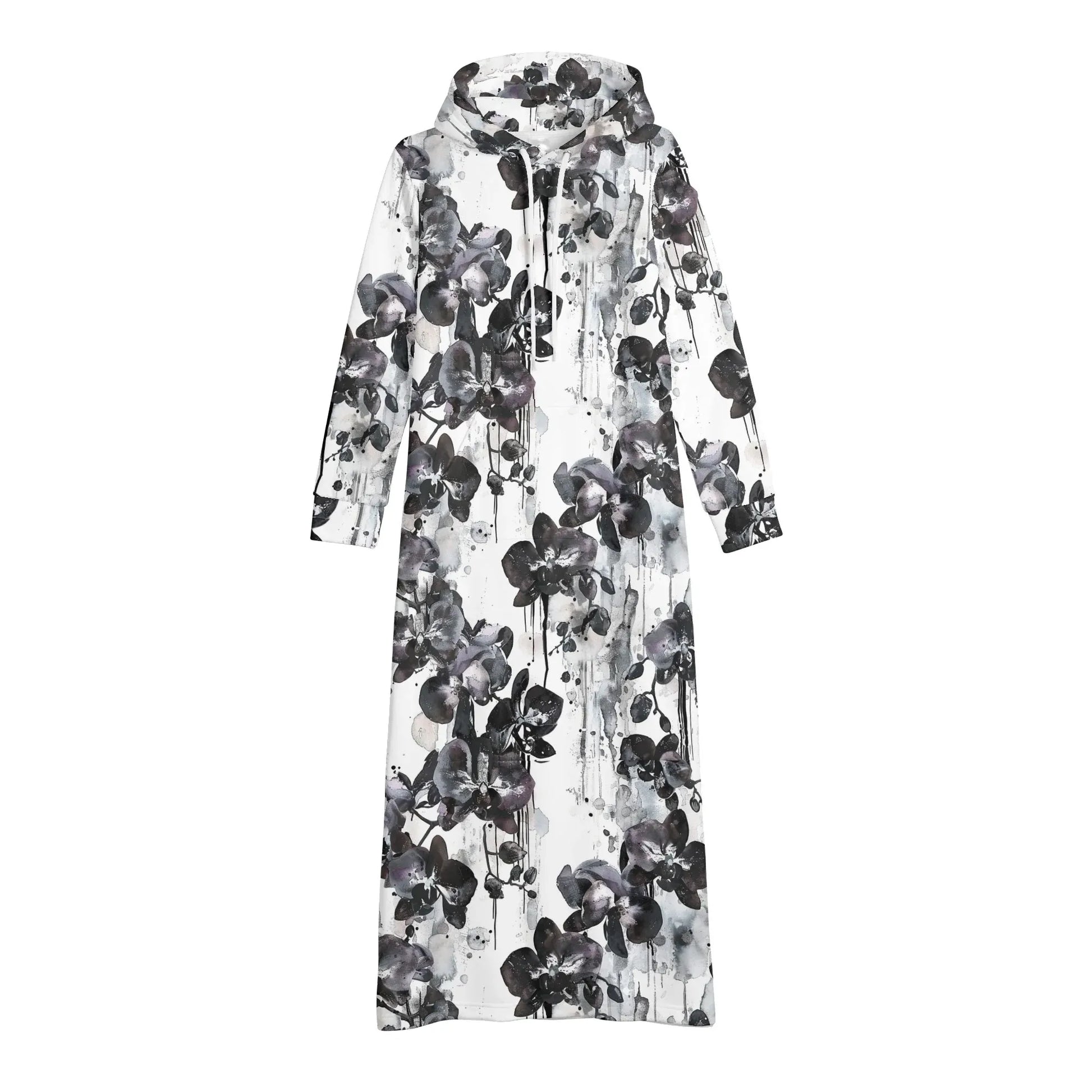 black-orchid-bequemes-leichtes-hoodie-kleid-hoodiekleid-jlr-design-16357 - JLR Design