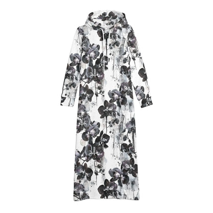 black-orchid-bequemes-leichtes-hoodie-kleid-hoodiekleid-jlr-design-16357 - JLR Design