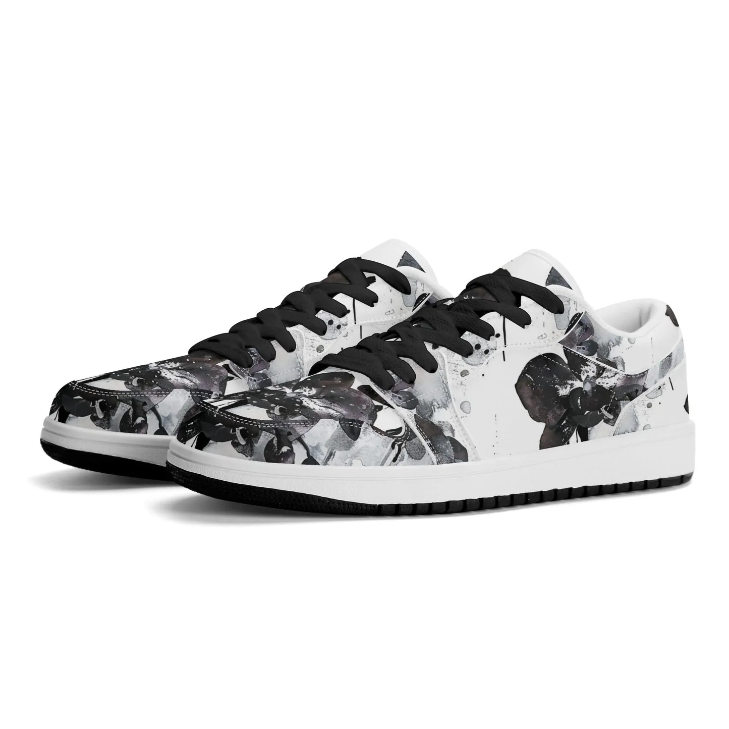 black-orchid-low-top-leder-sneaker-fur-damen-sneaker-jlr-design-41108 - JLR Design