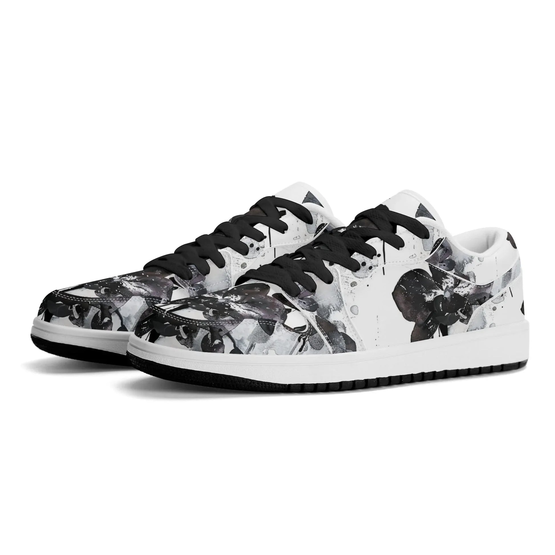 black-orchid-low-top-leder-sneaker-fur-damen-sneaker-jlr-design-41108 - JLR Design