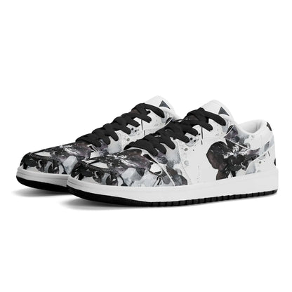black-orchid-low-top-leder-sneaker-fur-damen-sneaker-jlr-design-41108 - JLR Design