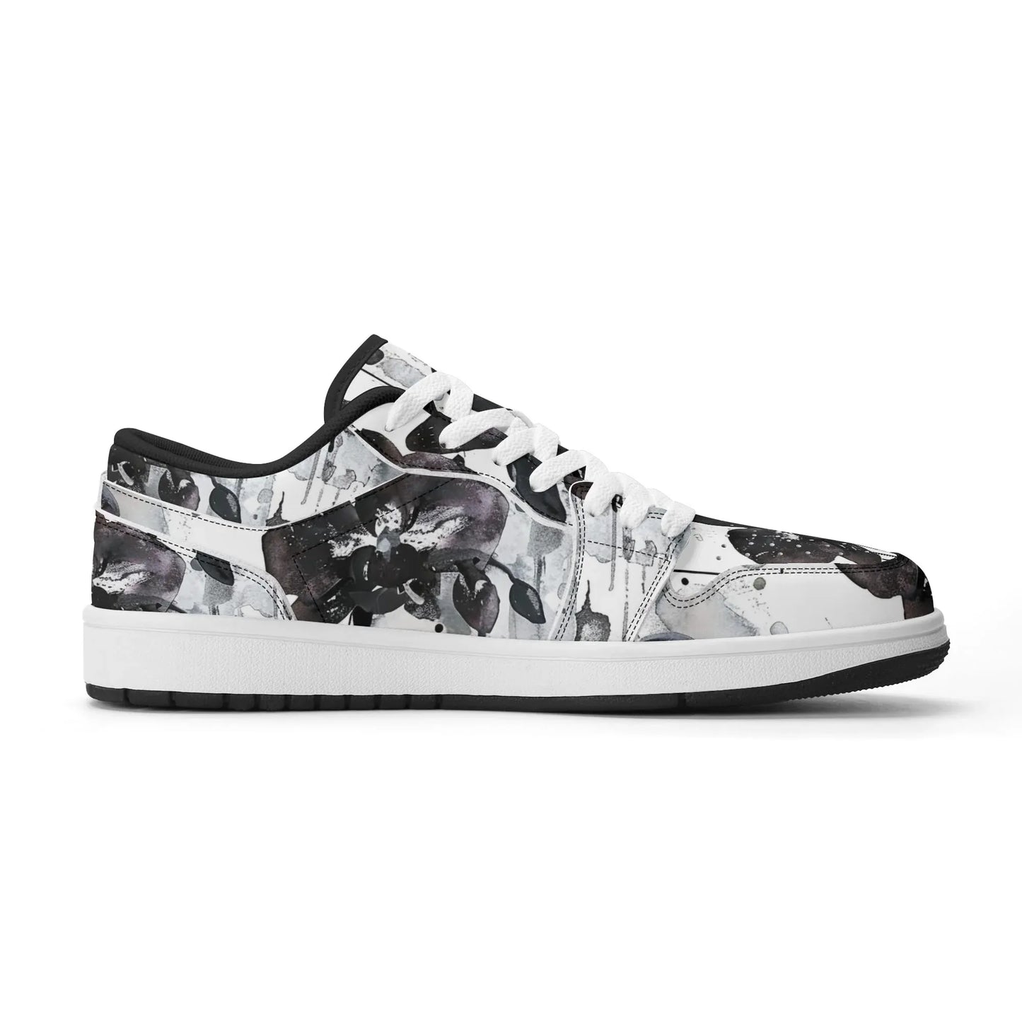 black-orchid-low-top-leder-sneaker-fur-damen-sneaker-jlr-design-23629 - JLR Design