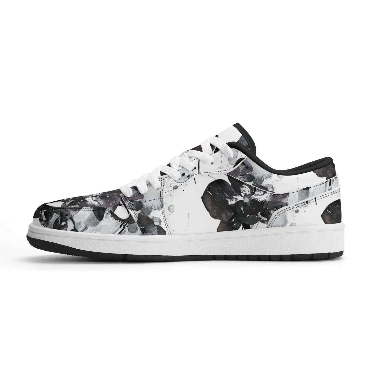 black-orchid-low-top-leder-sneaker-fur-damen-sneaker-jlr-design-60144 - JLR Design