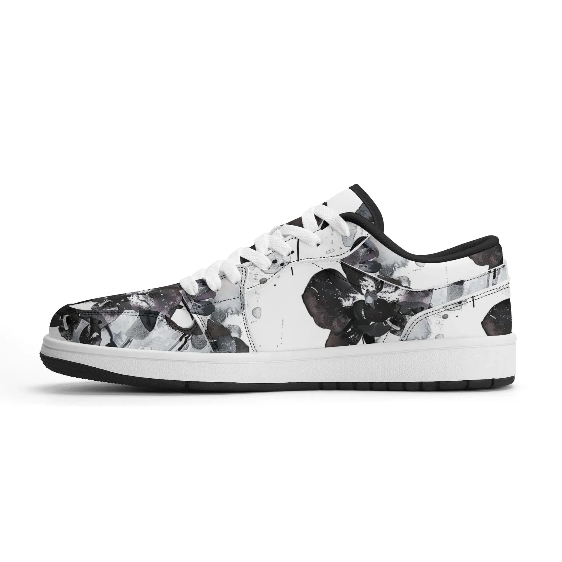 black-orchid-low-top-leder-sneaker-fur-damen-sneaker-jlr-design-60144 - JLR Design