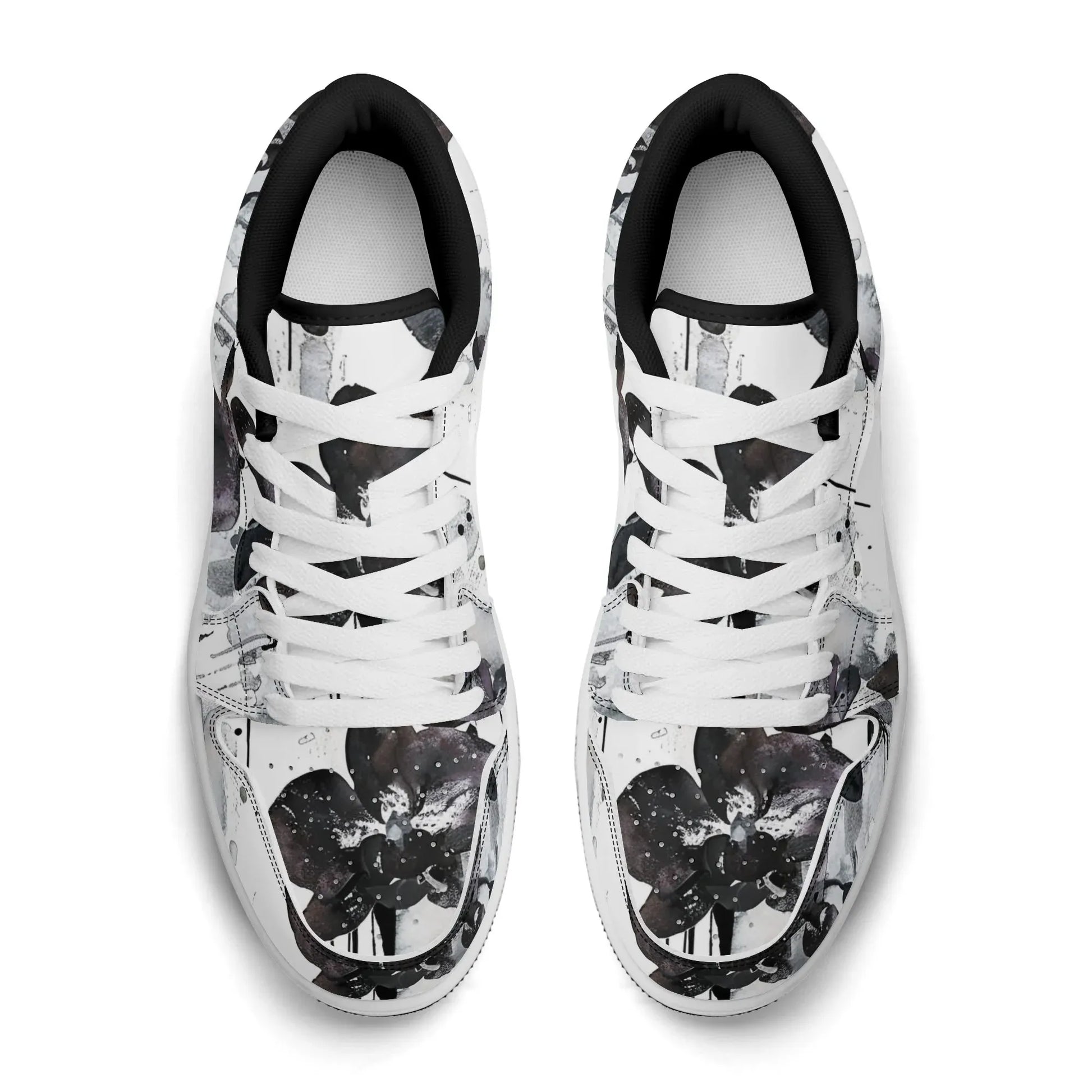 black-orchid-low-top-leder-sneaker-fur-damen-sneaker-jlr-design-71694 - JLR Design