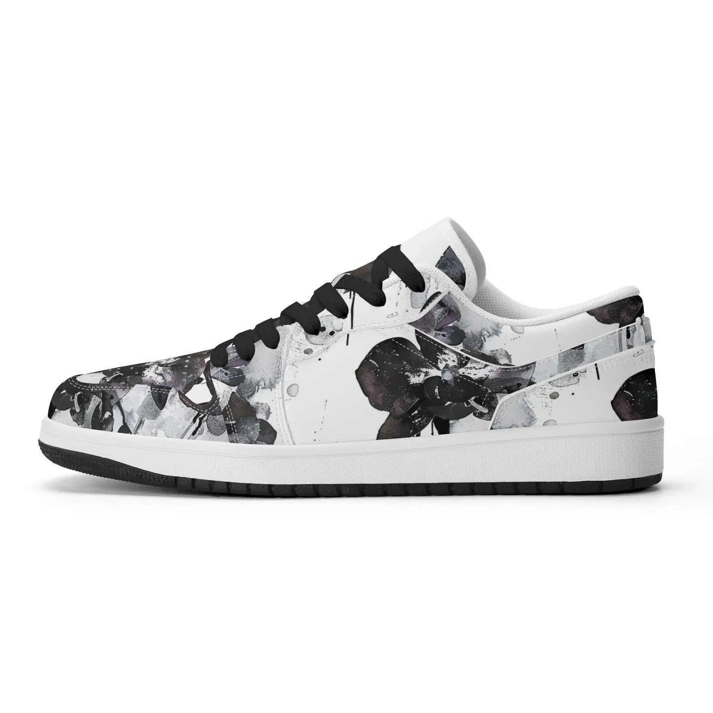 black-orchid-low-top-leder-sneaker-fur-damen-sneaker-jlr-design-47117 - JLR Design