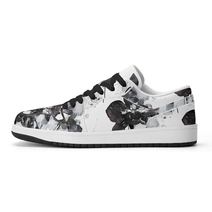 black-orchid-low-top-leder-sneaker-fur-damen-sneaker-jlr-design-47117 - JLR Design