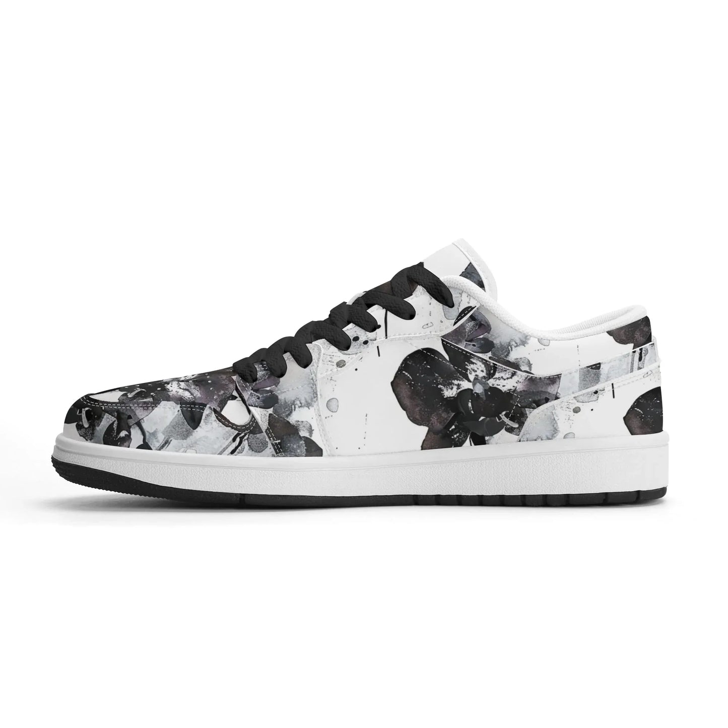 black-orchid-low-top-leder-sneaker-fur-damen-sneaker-jlr-design-68894 - JLR Design