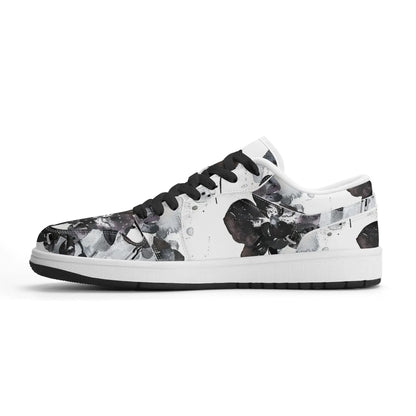black-orchid-low-top-leder-sneaker-fur-damen-sneaker-jlr-design-68894 - JLR Design