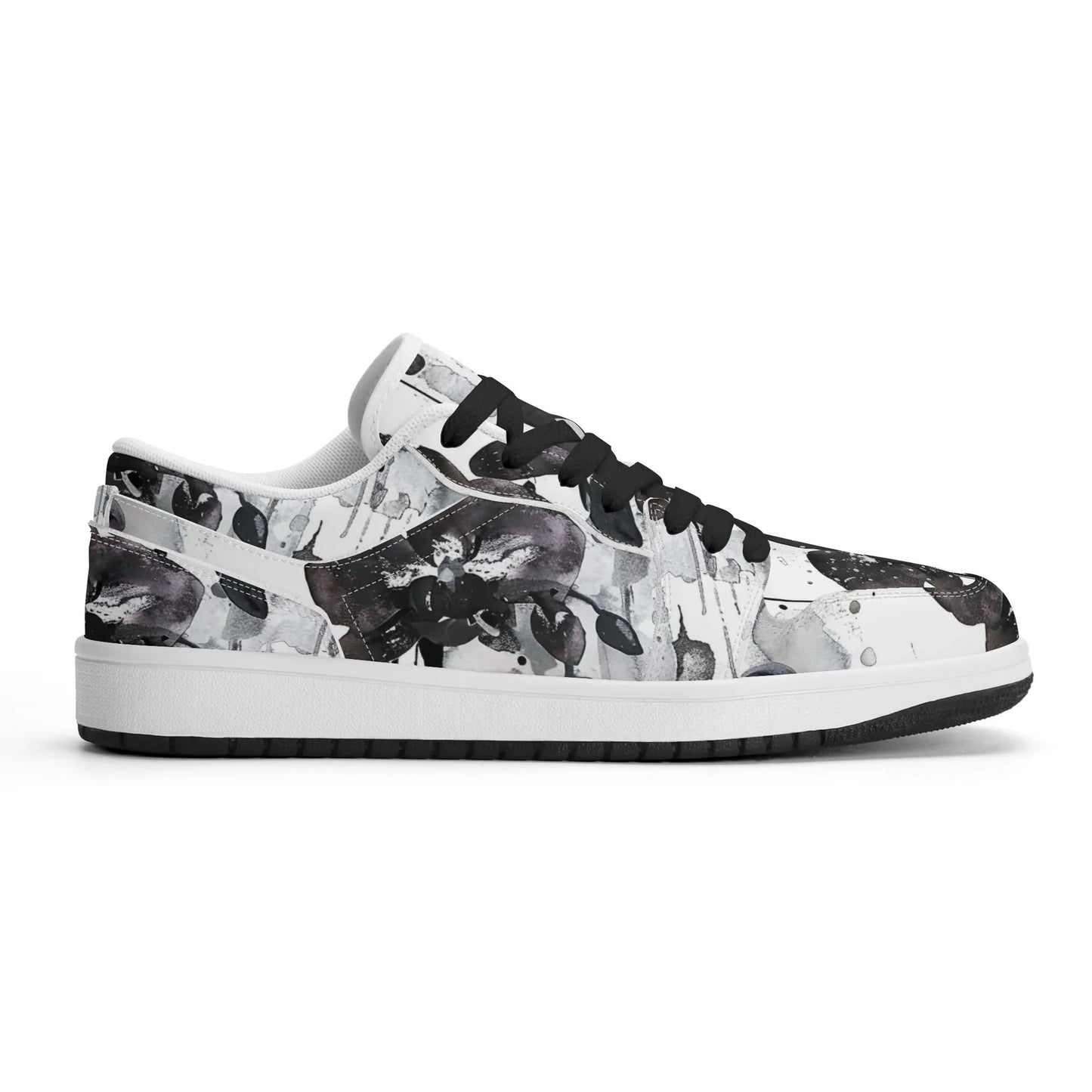 black-orchid-low-top-leder-sneaker-fur-damen-sneaker-jlr-design-75269 - JLR Design