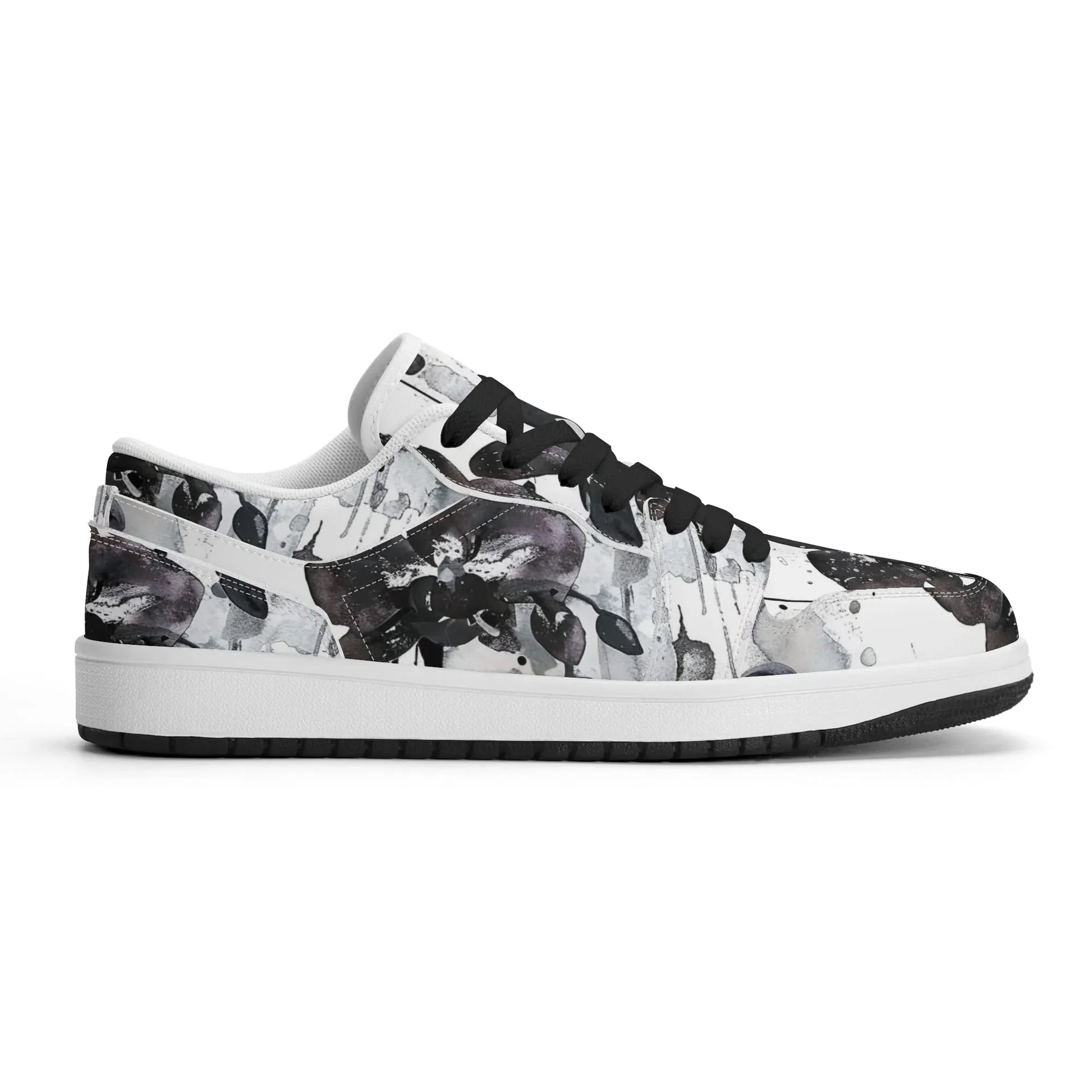 black-orchid-low-top-leder-sneaker-fur-damen-sneaker-jlr-design-75269 - JLR Design