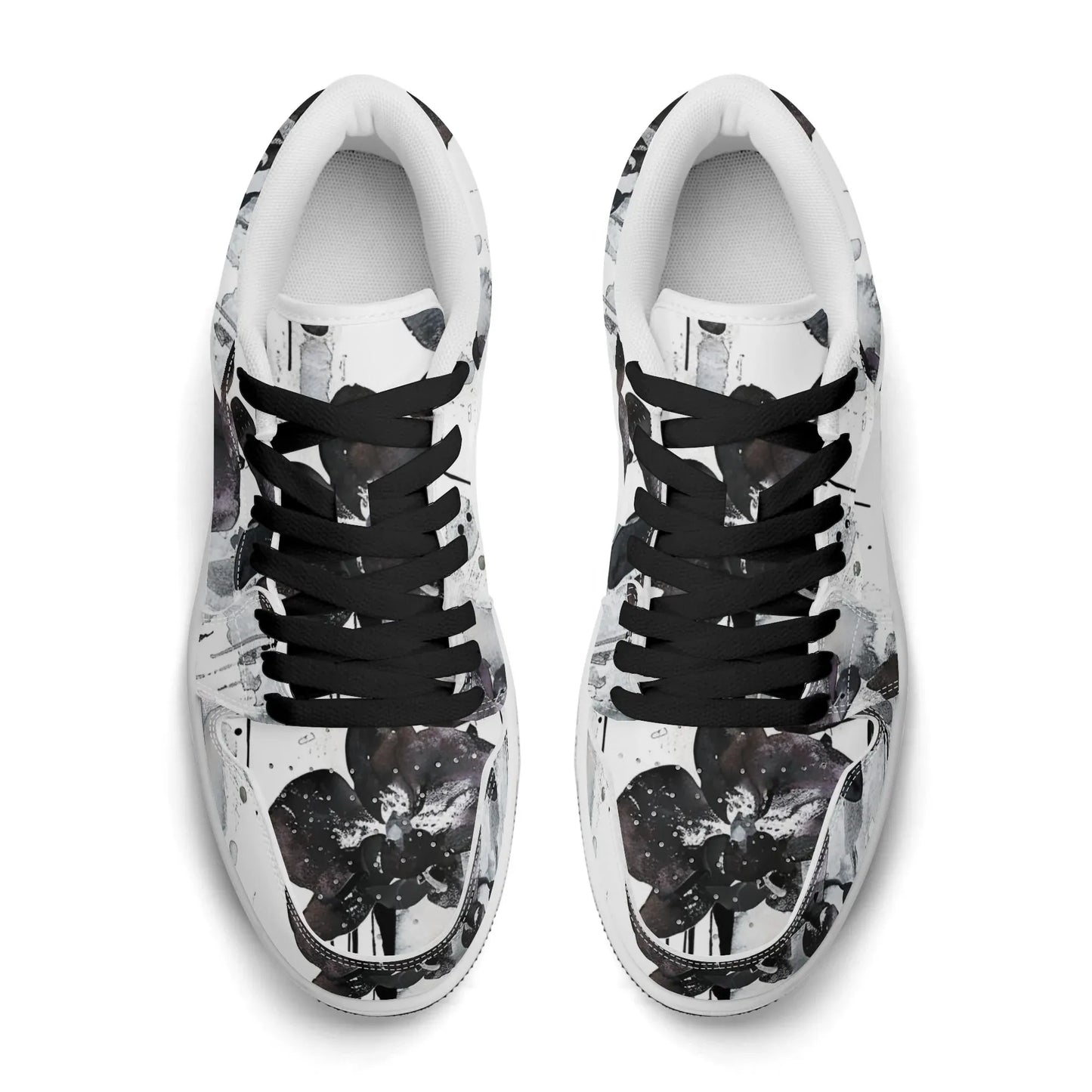 black-orchid-low-top-leder-sneaker-fur-damen-sneaker-jlr-design-68353 - JLR Design