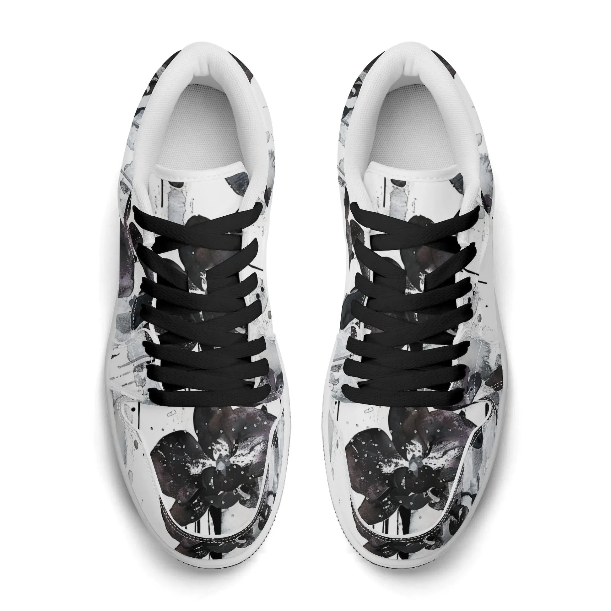 black-orchid-low-top-leder-sneaker-fur-damen-sneaker-jlr-design-68353 - JLR Design