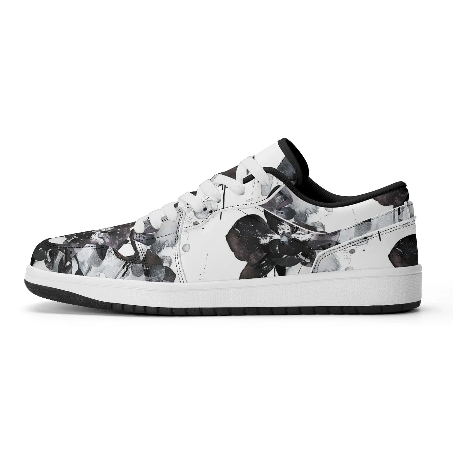 black-orchid-low-top-leder-sneaker-fur-damen-sneaker-jlr-design-26628 - JLR Design