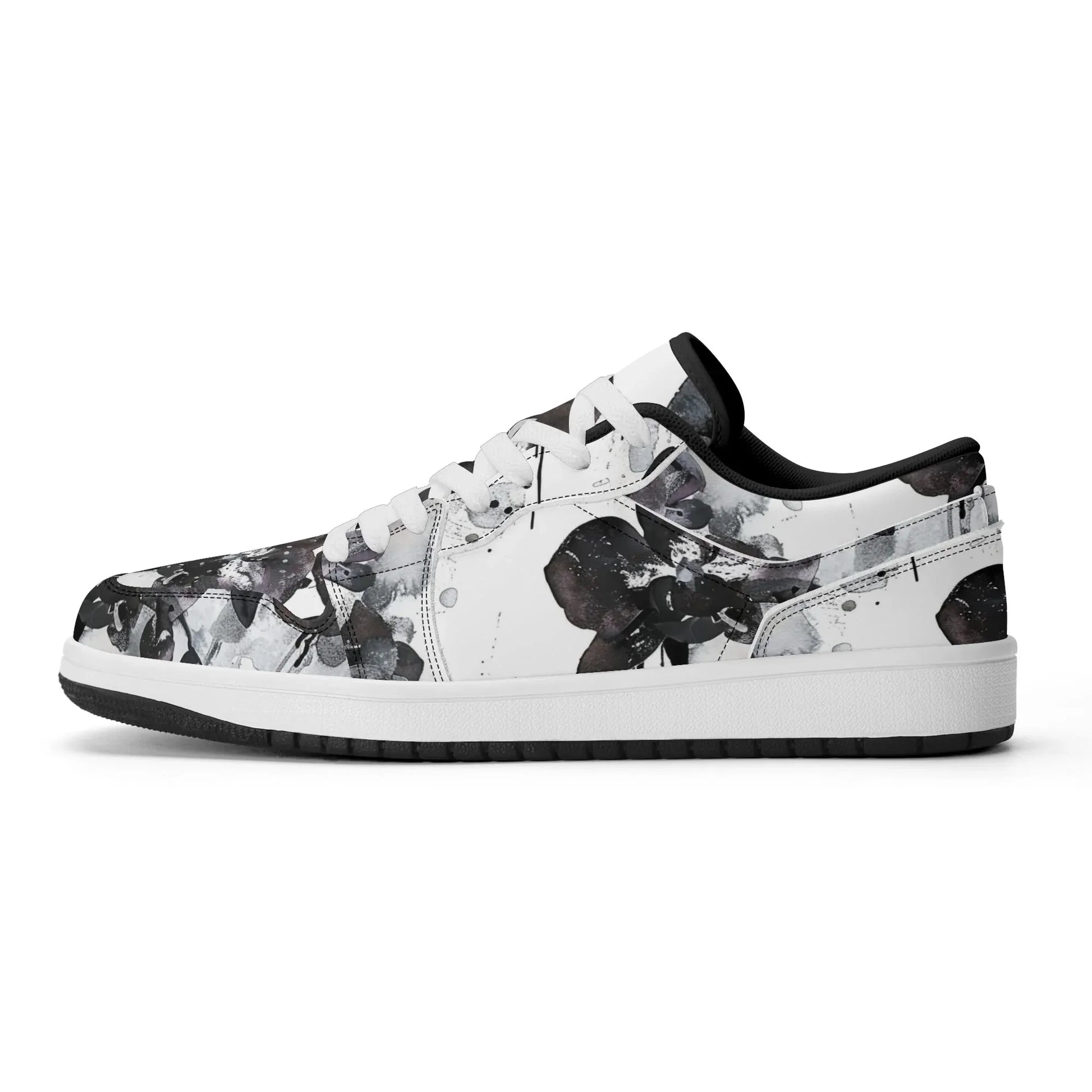 black-orchid-low-top-leder-sneaker-fur-damen-sneaker-jlr-design-26628 - JLR Design