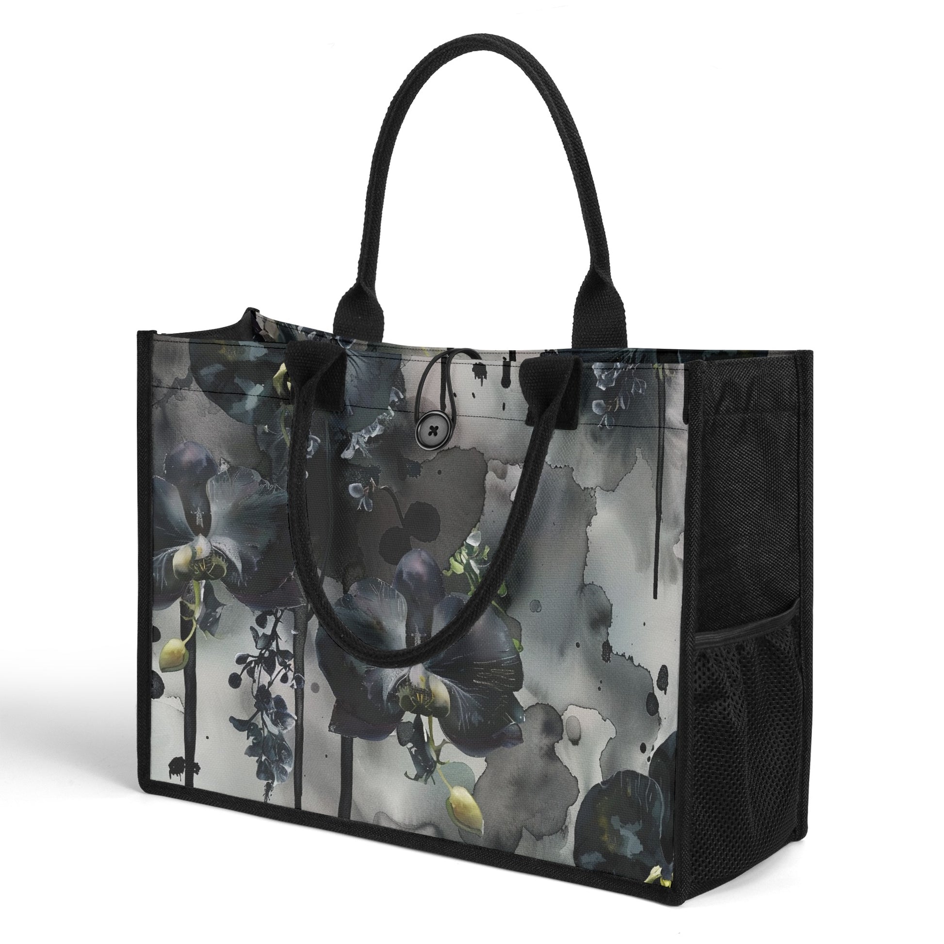 Black Orchid Premium Canvas Shopper Tasche Tragetasche JLR Design