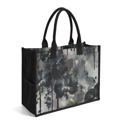 Black Orchid Premium Canvas Shopper Tasche Tragetasche JLR Design