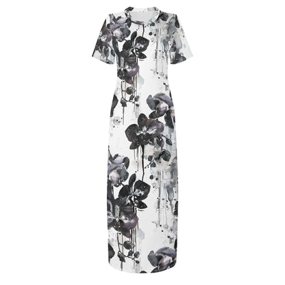 black-orchid-short-sleeve-long-dress-long-dress-jlr-design-41019 - JLR Design