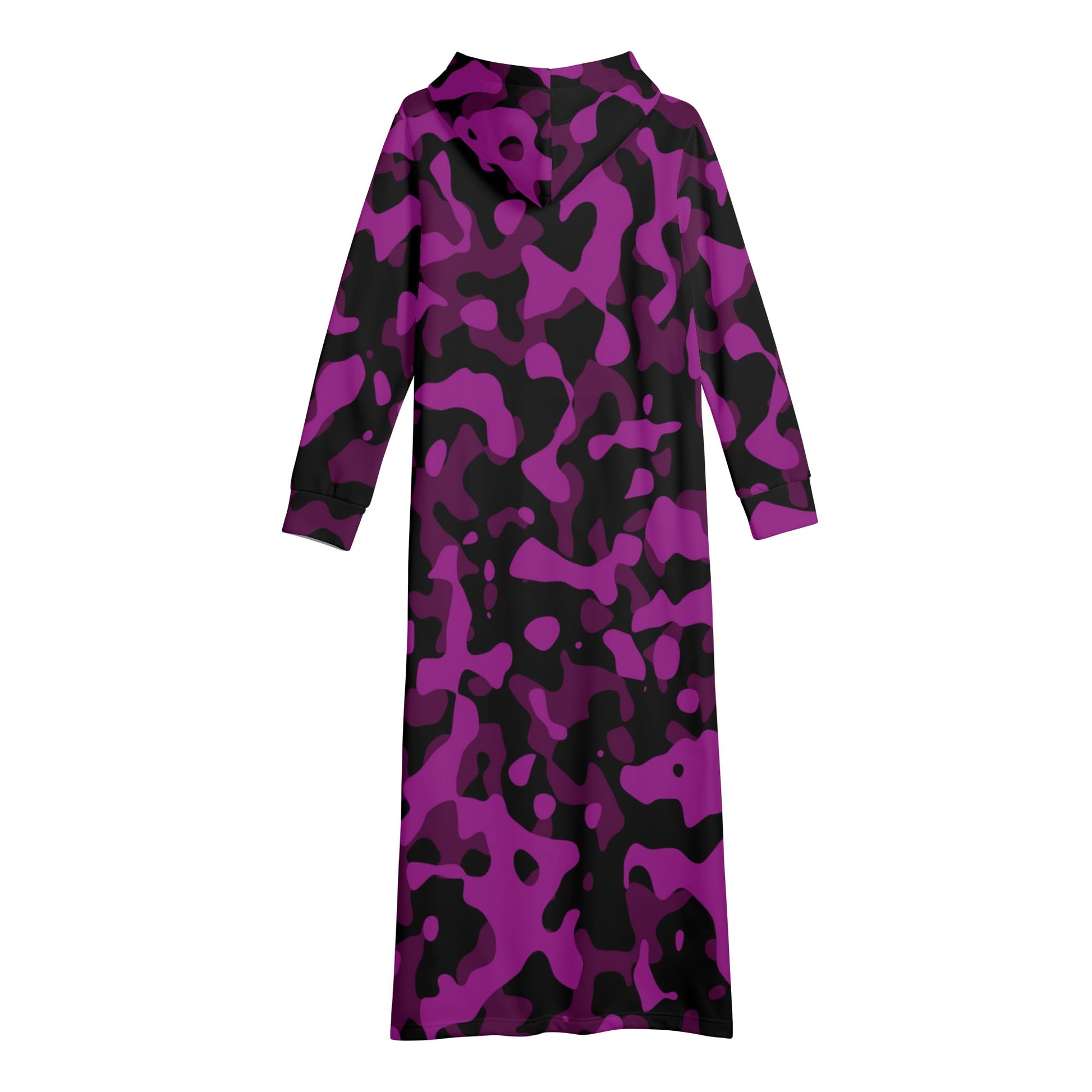 Black Pink Camouflage bequemes leichtes Hoodie Kleid Hoodiekleid JLR Design