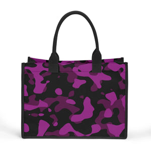 black-pink-camouflage-canvas-shopper-tasche-einkaufstasche-jlr-design-59823 - JLR Design