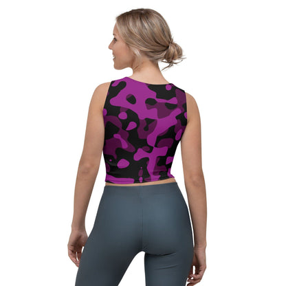 Black Pink Camouflage Damen Crop Top Crop Top JLR Design