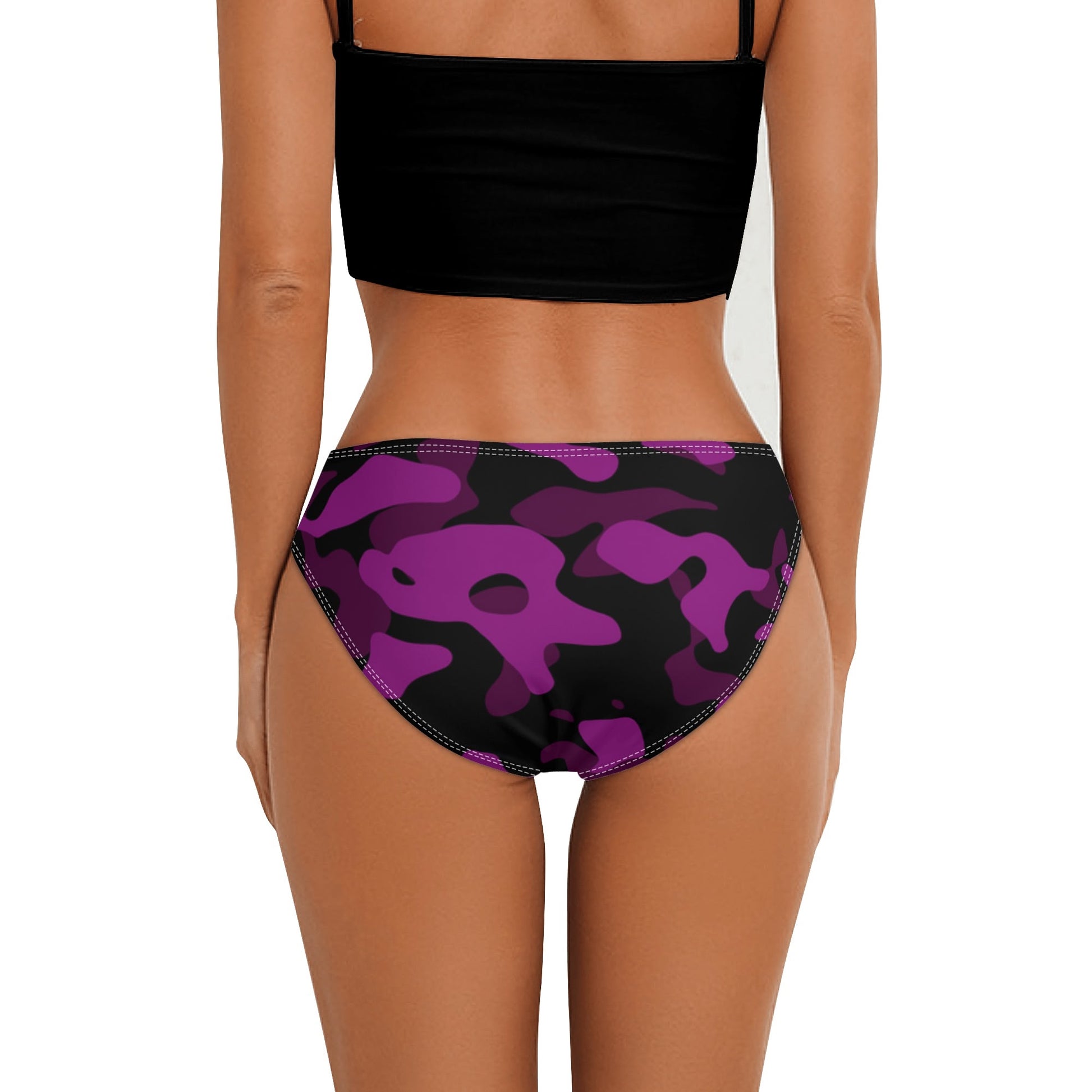 Black Pink Camouflage Damen Slip Damen Slip JLR Design