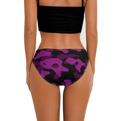 Black Pink Camouflage Damen Slip Damen Slip JLR Design