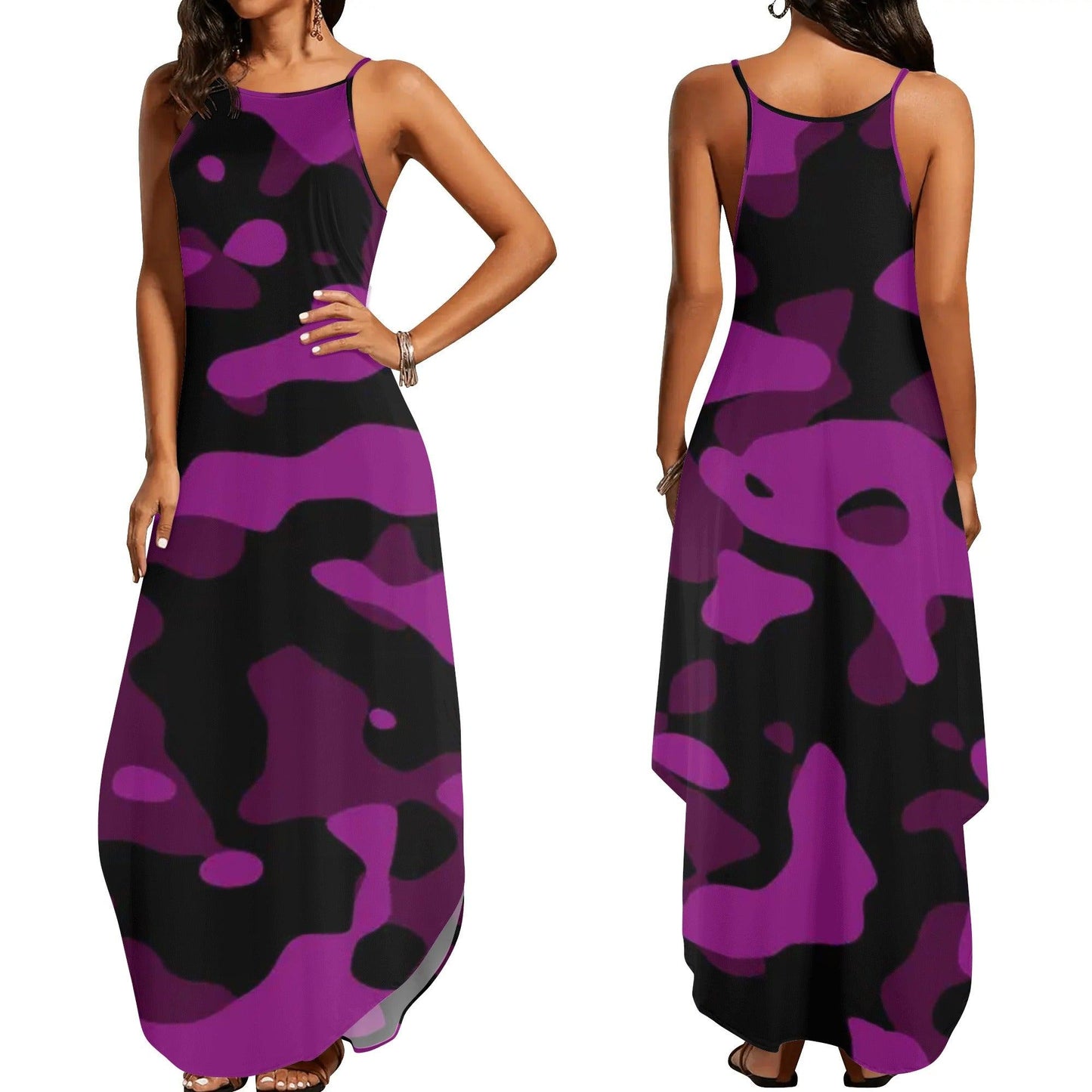 Black Pink Camouflage elegantes ärmelloses Abendkleid Abendkleid 77.99 Abendkleid, Black, Camouflage, Elegant, Pink, ärmellos JLR Design