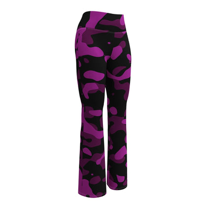 Black Pink Camouflage High Waist Flare Leggings Flare Leggings 69.99 Black, Camouflage, Flare, High, Leggings, Pink, Waist JLR Design