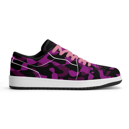 black-pink-camouflage-low-top-leder-sneaker-fur-herren-sneaker-jlr-design-34628 - JLR Design