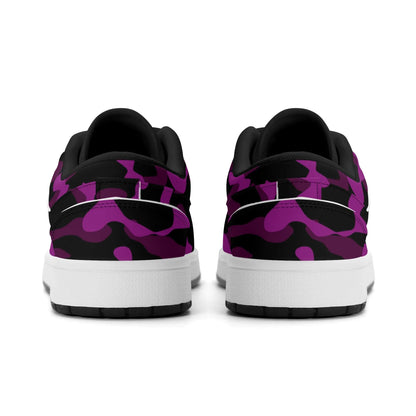 black-pink-camouflage-low-top-leder-sneaker-fur-herren-sneaker-jlr-design-13918 - JLR Design