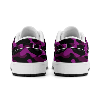 black-pink-camouflage-low-top-leder-sneaker-fur-herren-sneaker-jlr-design-12771 - JLR Design