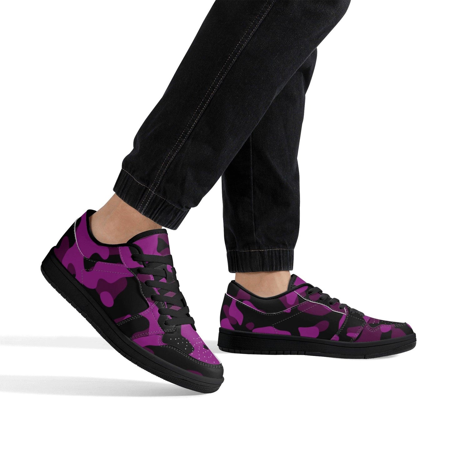 Black Pink Camouflage Low Top Sneaker für Herren Low Top Sneaker 79.99 JLR Design