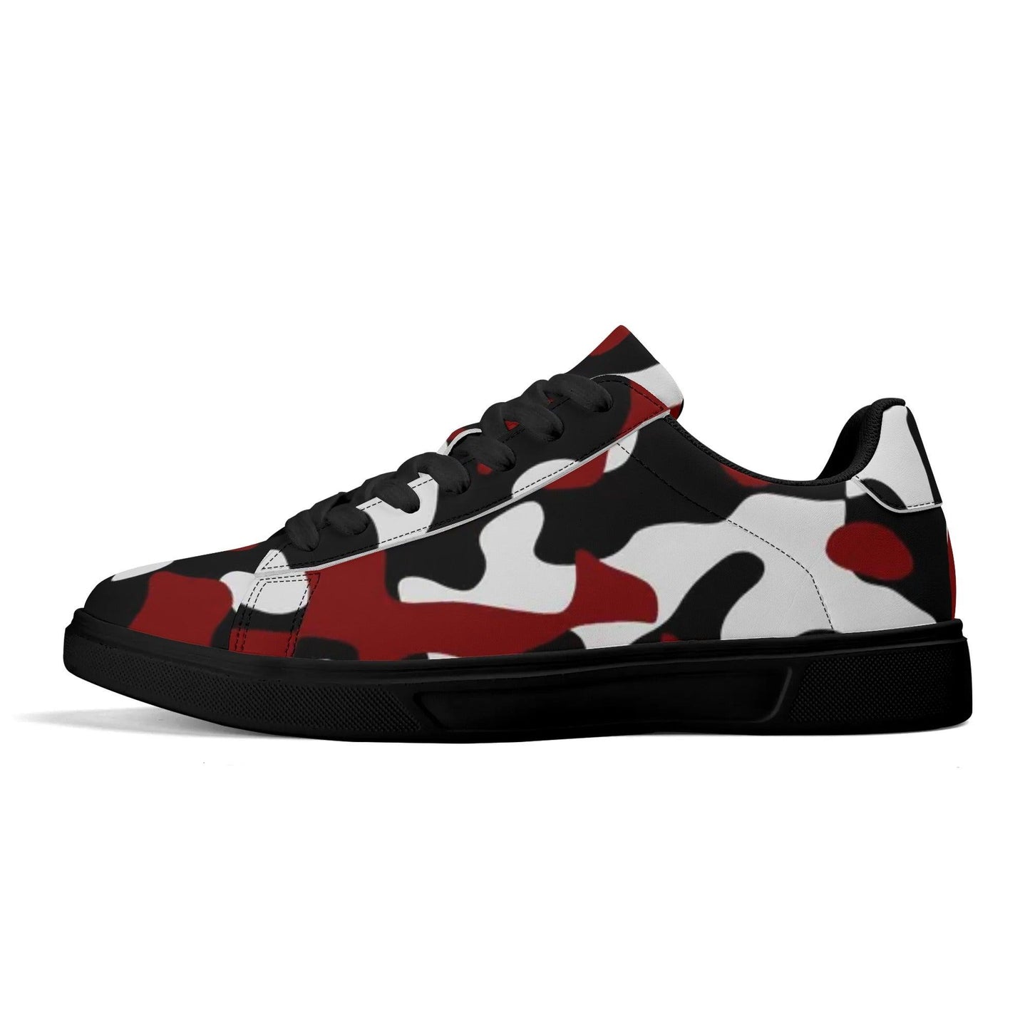 Black Red White Camouflage Low Top Leather Sneaker Low Top Sneaker 83.99 Black, Camouflage, Leather, Low, red, Sneaker, Top JLR Design