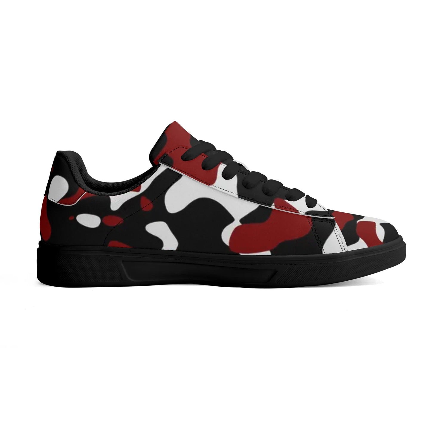 Black Red White Camouflage Low Top Leather Sneaker Low Top Sneaker 83.99 Black, Camouflage, Leather, Low, red, Sneaker, Top JLR Design