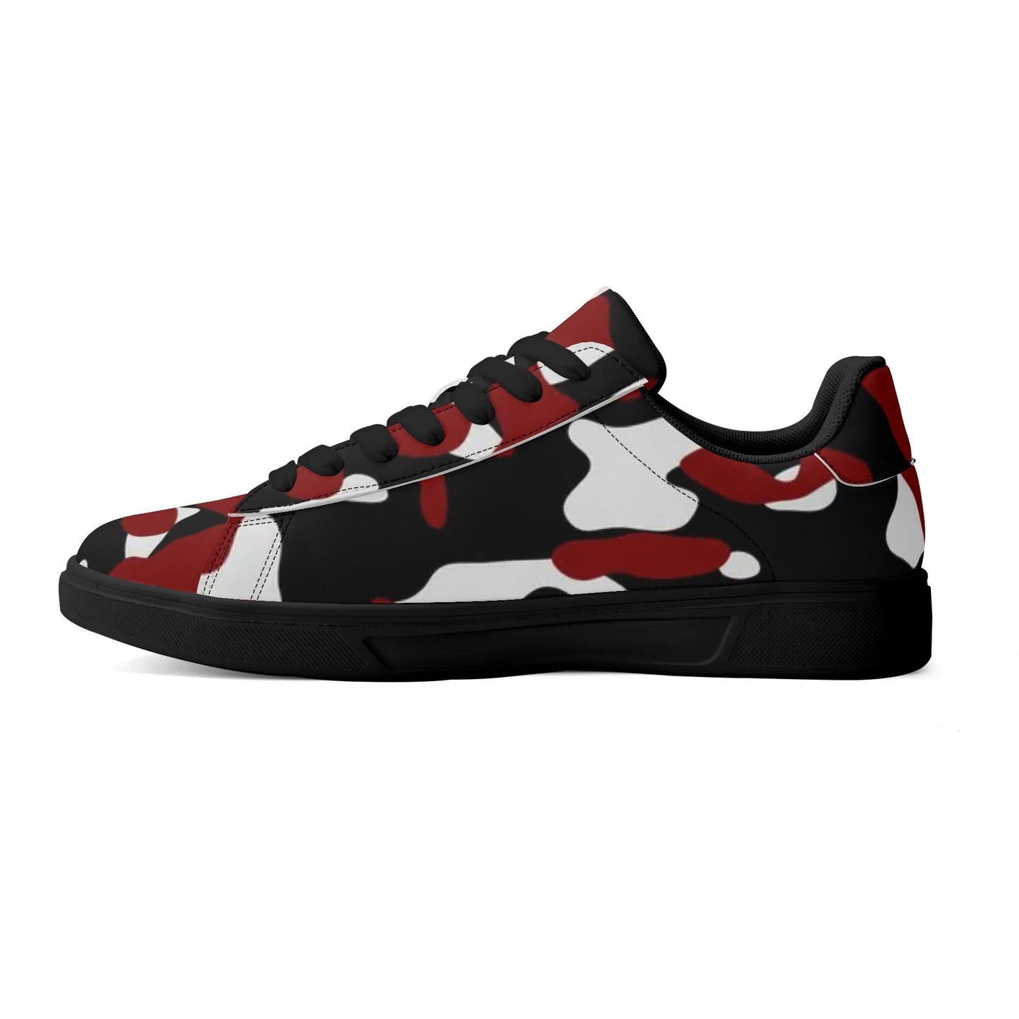 Black Red White Camouflage Low Top Leather Sneaker Low Top Sneaker 83.99 Black, Camouflage, Leather, Low, red, Sneaker, Top JLR Design