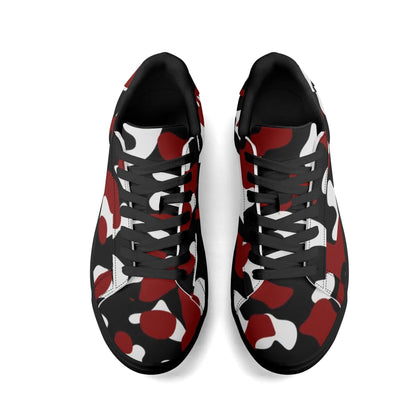 Black Red White Camouflage Low Top Leather Sneaker Low Top Sneaker 83.99 Black, Camouflage, Leather, Low, red, Sneaker, Top JLR Design