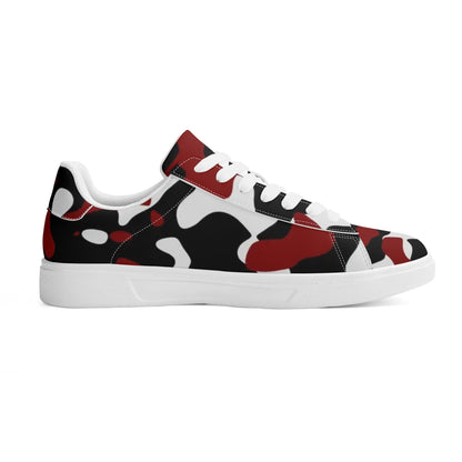 Black Red White Camouflage Low Top Leather Sneaker Low Top Sneaker 83.99 Black, Camouflage, Leather, Low, red, Sneaker, Top JLR Design