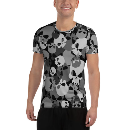 Black Skull Sport-T-Shirt für Herren Sport T-Shirt JLR Design