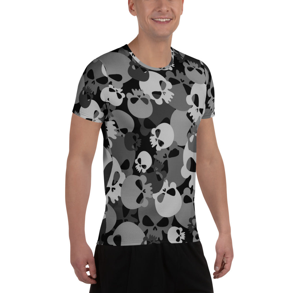 Black Skull Sport-T-Shirt für Herren Sport T-Shirt JLR Design