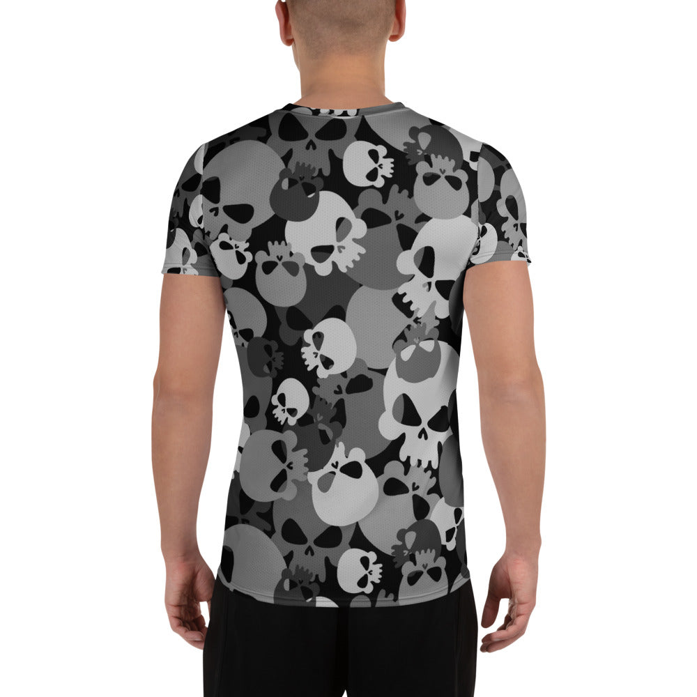 Black Skull Sport-T-Shirt für Herren Sport T-Shirt JLR Design