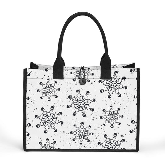 Black Snow Canvas Shopper Tasche Einkaufstasche JLR Design