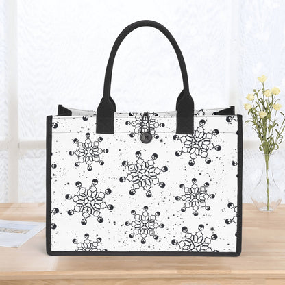 Black Snow Canvas Shopper Tasche Einkaufstasche JLR Design