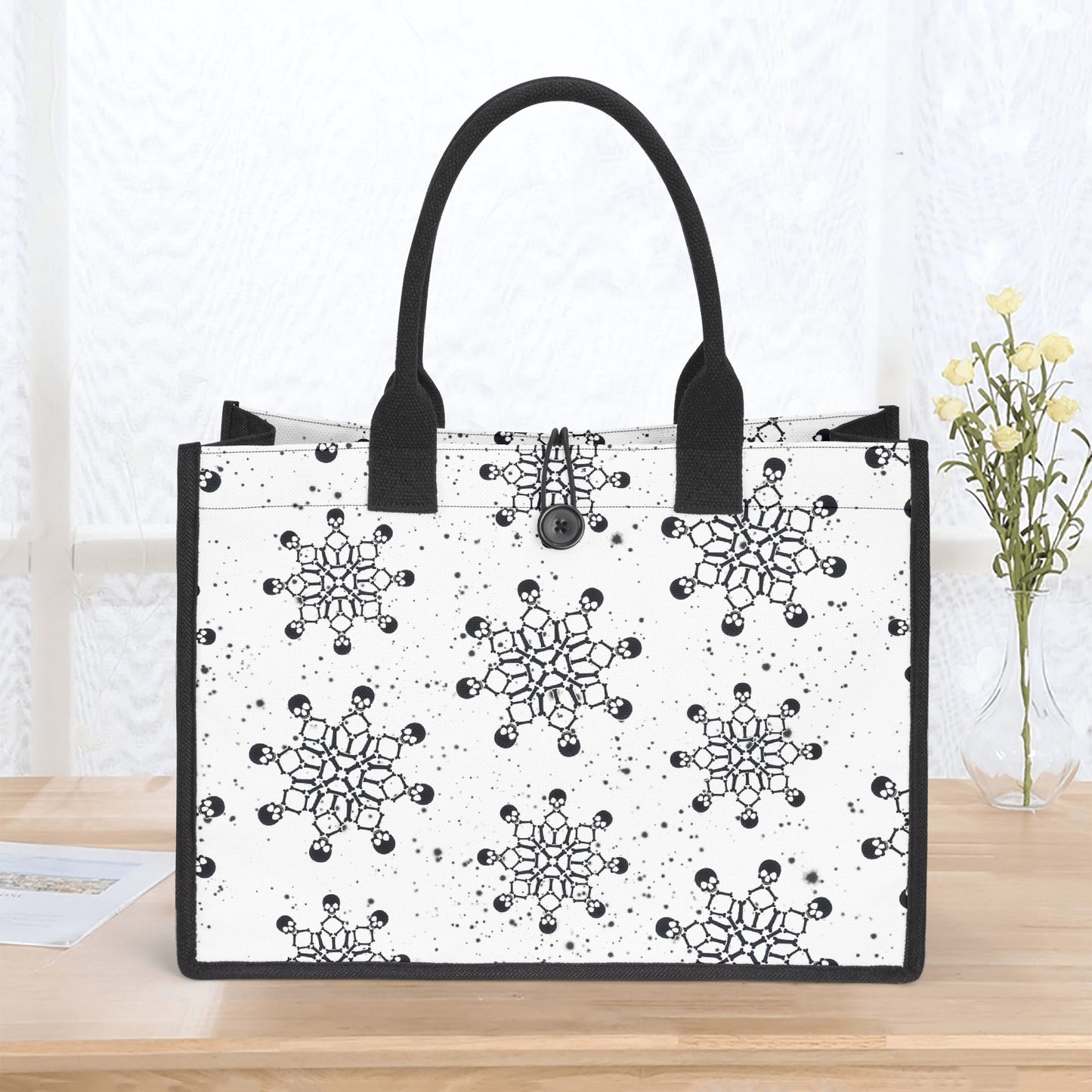 Black Snow Premium Canvas Shopper Tasche Tragetasche JLR Design