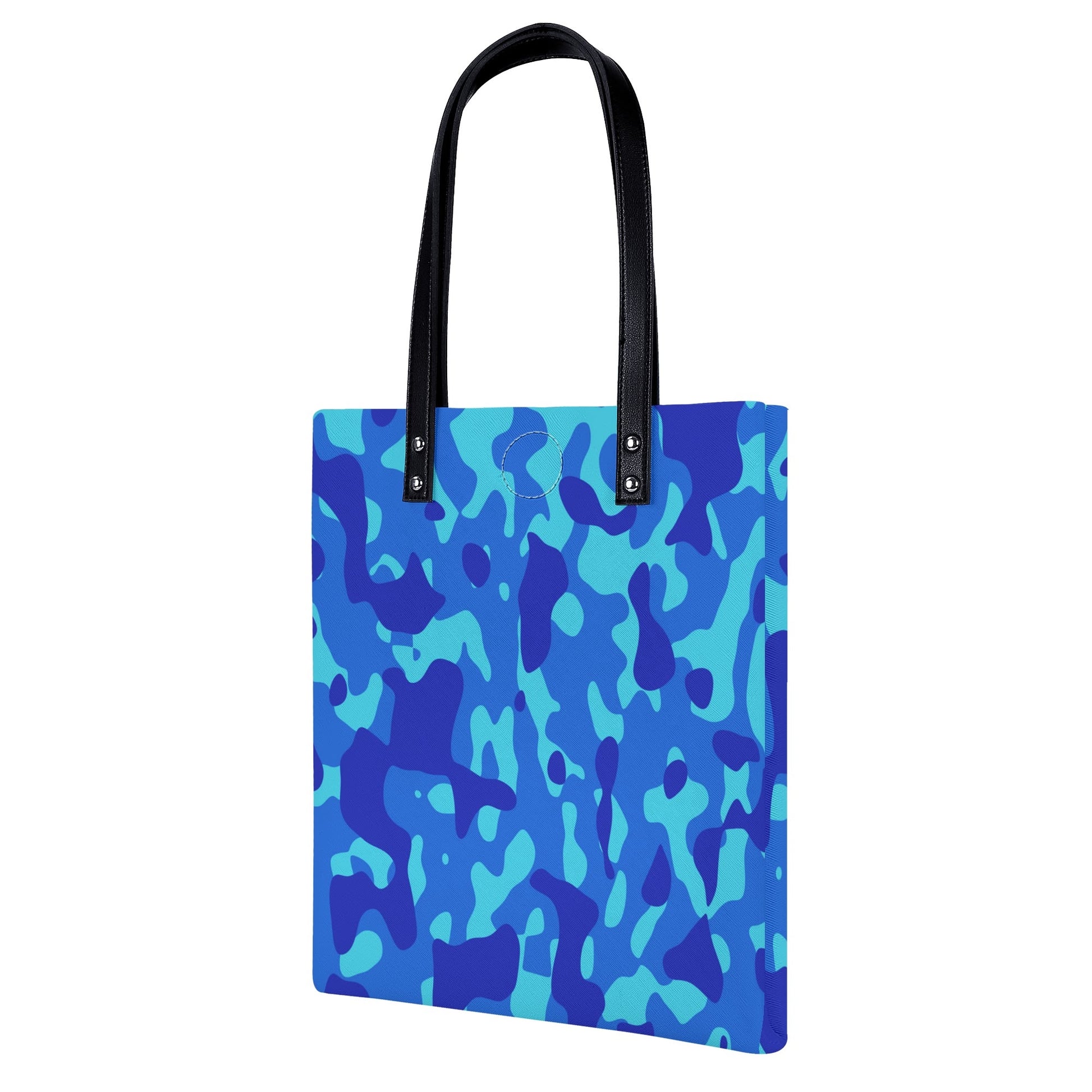 Blaue Camouflage PU Leder Handtasche Handtasche JLR Design