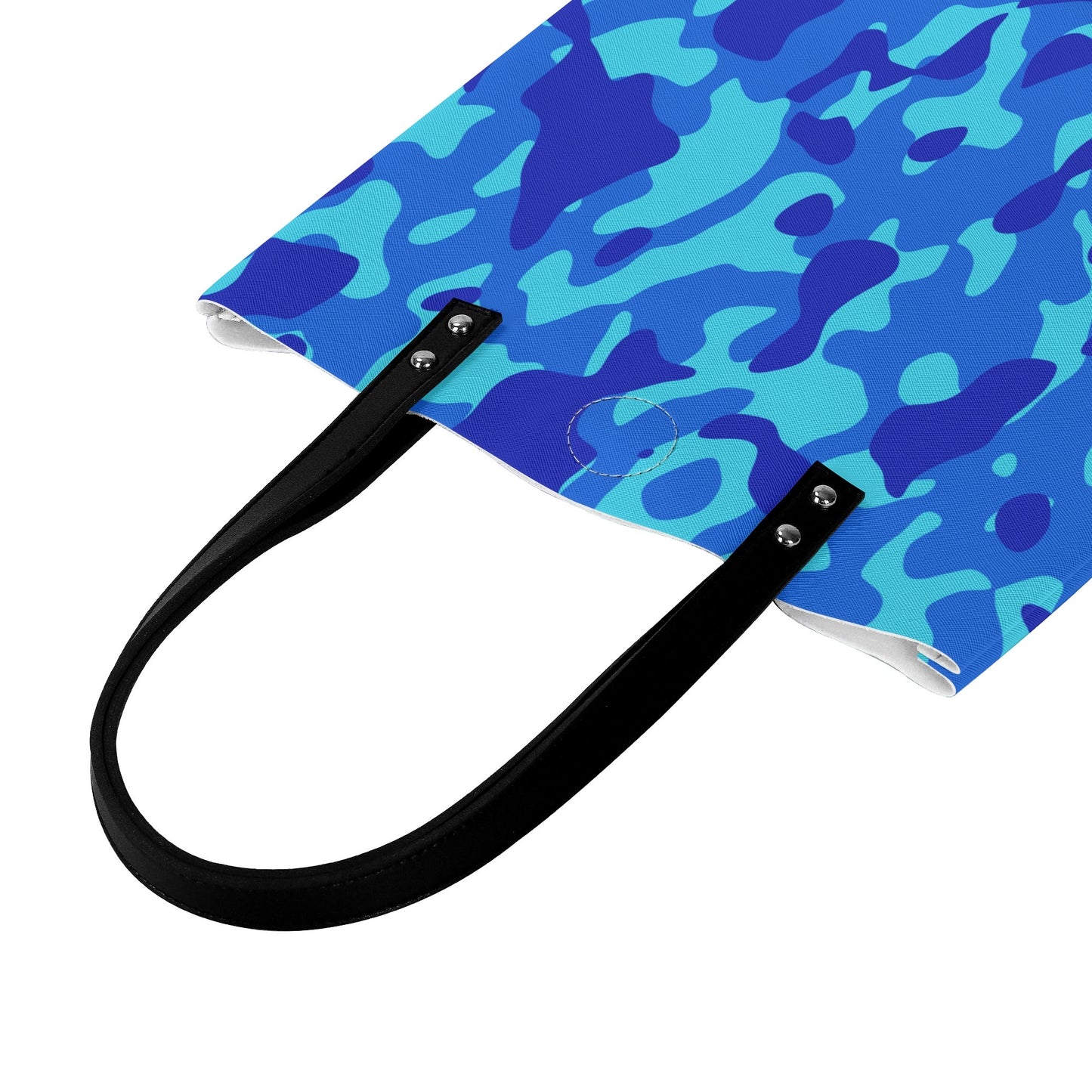 Blaue Camouflage PU Leder Handtasche Handtasche JLR Design