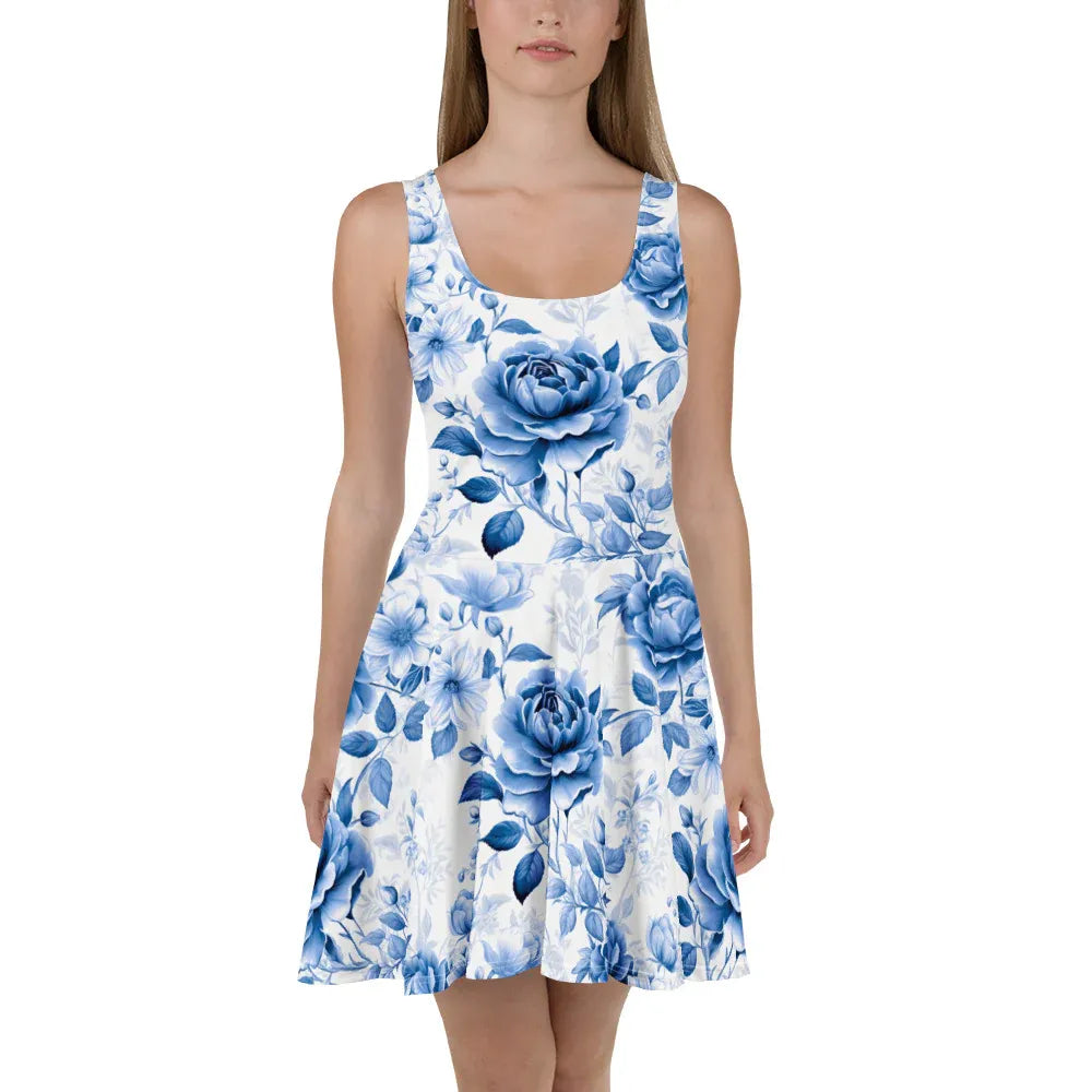 all-over-print-skater-dress-white-front-68489cfcf1f56 - JLR Design