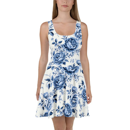 all-over-print-skater-dress-white-front-68489d88d245b - JLR Design