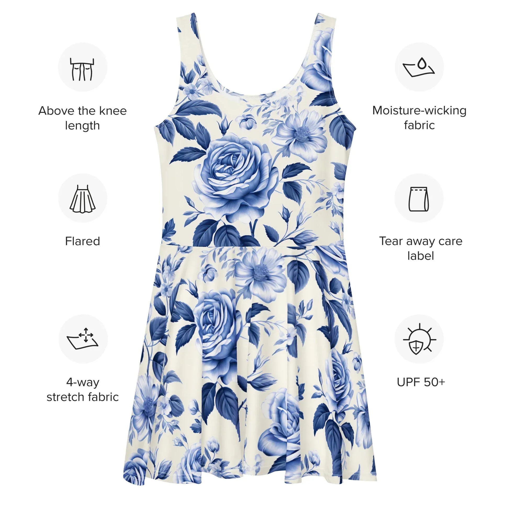 all-over-print-skater-dress-white-front-6848a0844701e - JLR Design